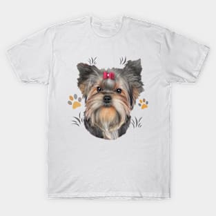 Yorkie Portrait T-Shirt